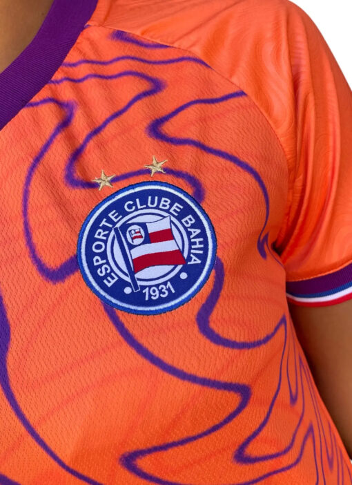 Camisa Goleiro 2 Bahia 2024 Laranja - Feminino - Image 3