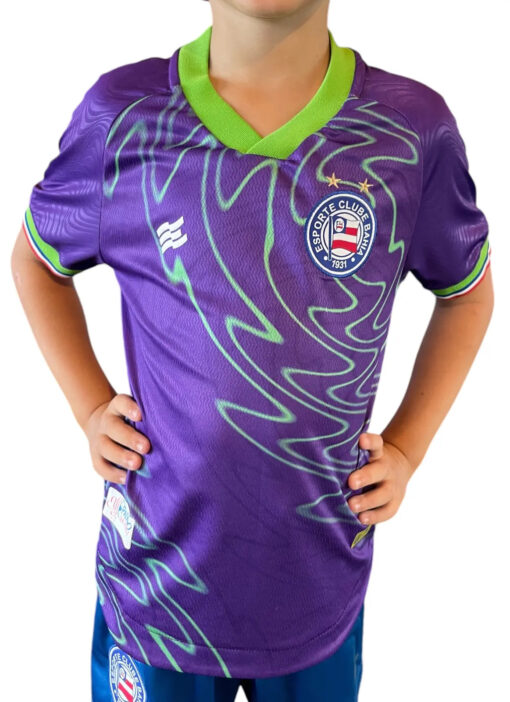Camisa Goleiro 3 2024 Bahia Roxa Infanto Juvenil