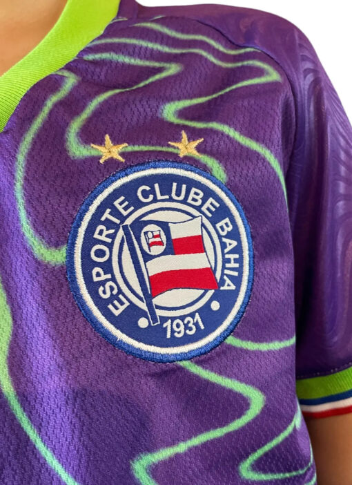 Camisa Goleiro 3 2024 Bahia Roxa Infanto Juvenil - Image 4