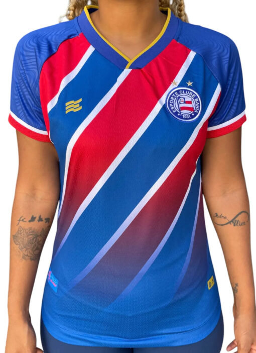 Camisa Jogo 2 2024 Bahia Tricolor - Feminino