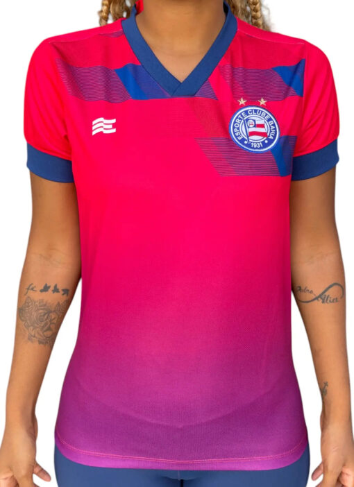 Camisa Treino Goleiro Bahia Coral - Feminino