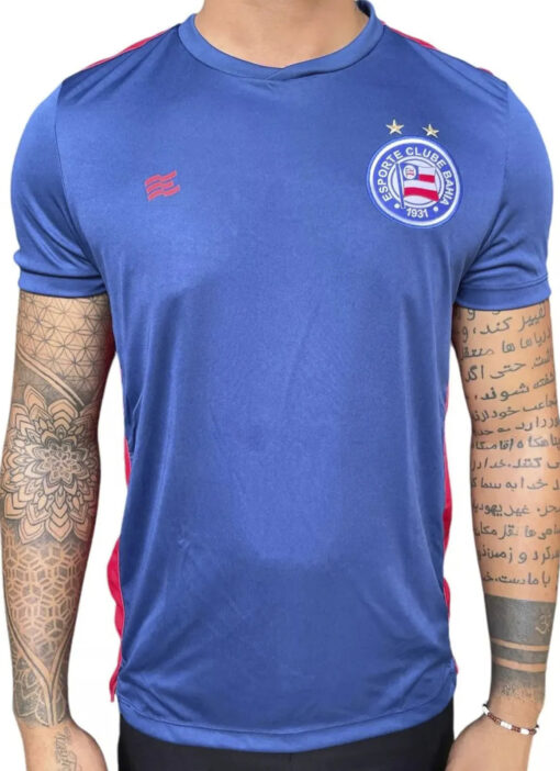 Camisa Concentração Bahia Azul e Vermelha - Masculino