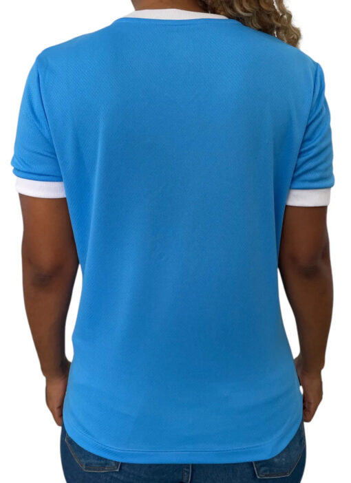 Camisa Bahia Azul Claro e Vermelho - Feminino - Image 2