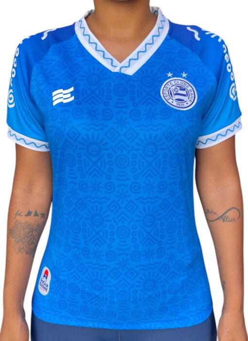 Camisa Novembro Negro Bahia 2024 Azul Royal- Feminino